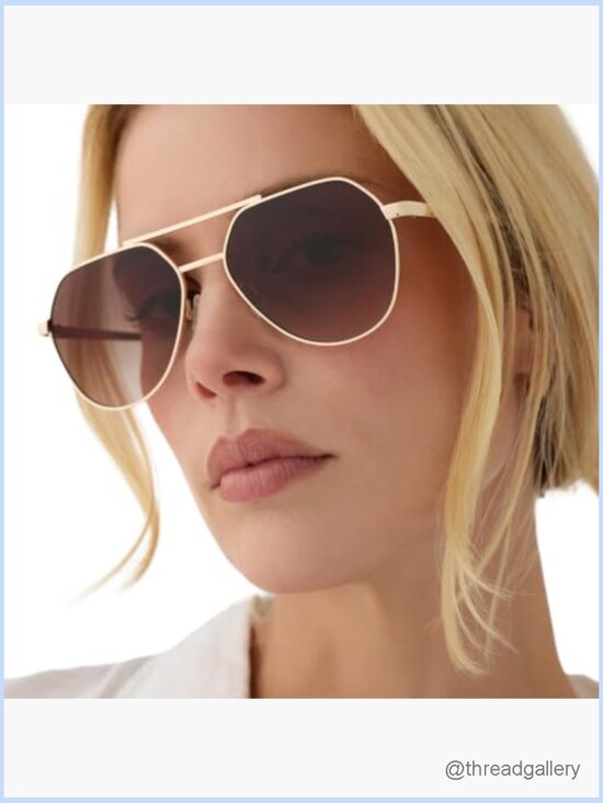 Oversized Aviator Sunglasses for Women main image 4